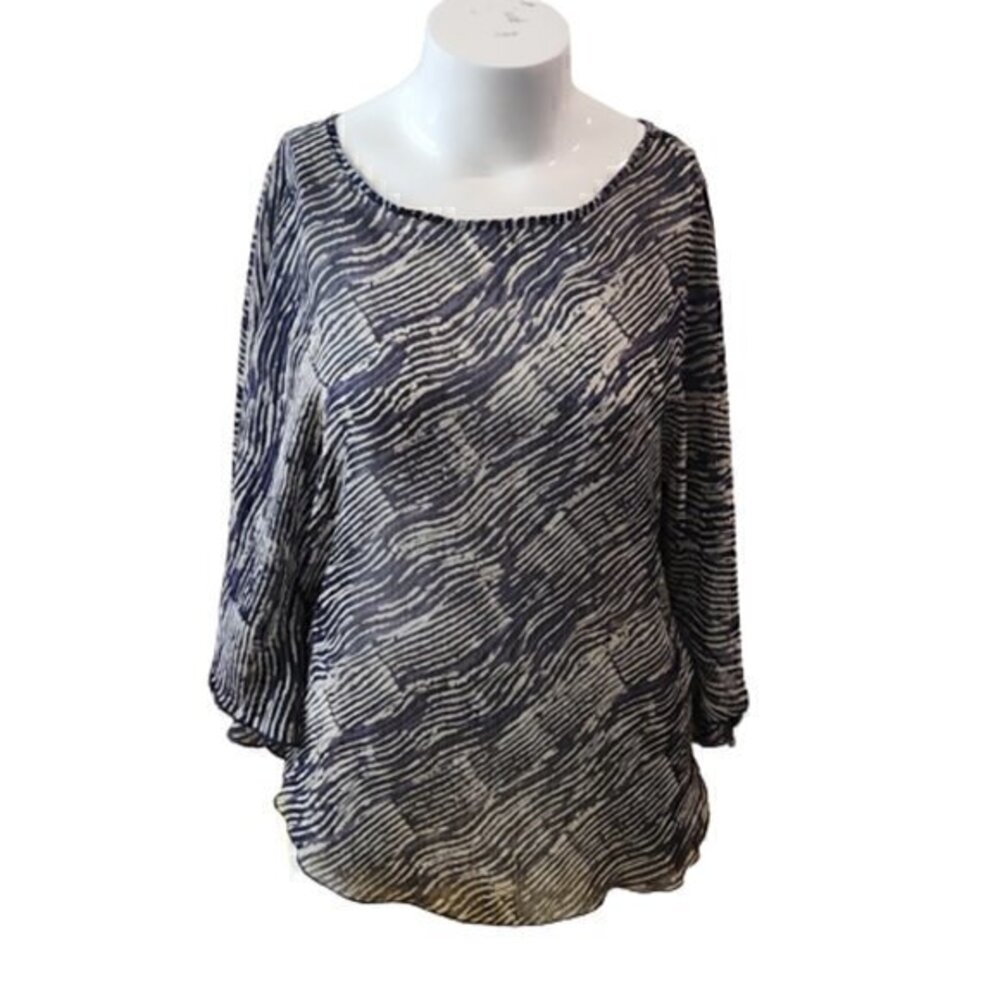 [Hypnotized] Sheer Batwing Blouse - Size XL